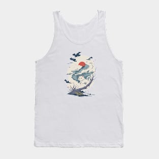 The white cat on top of the clouds 3 Tank Top